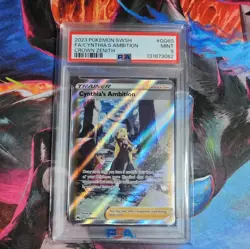 Pokemon TCG Cynthia's Ambition Full Art Crown Zenith GG60/GG70 PSA 9 - Image 1