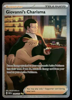 Giovanni's Charisma - 204/165 SV: Scarlet & Violet 151 Pokemon TCG - Image 1