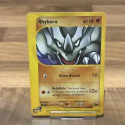 Pokemon Skyridge Rhyhorn 91/144 Non Holo Common LP - Image 1
