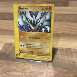 Pokemon Skyridge Rhyhorn 91/144 Non Holo Common LP - Image 3
