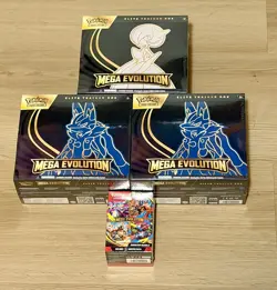 Mega Evolution Pokemon TCG Sealed ETB + Bundle Factory Sealed - Image 1