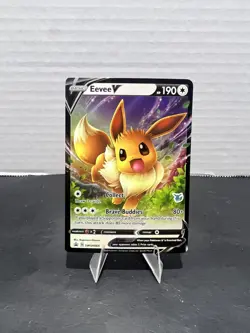 Eevee V SWSH065 - Pokemon TCG - Black Star Promo - Eevee Stamped - Image 1