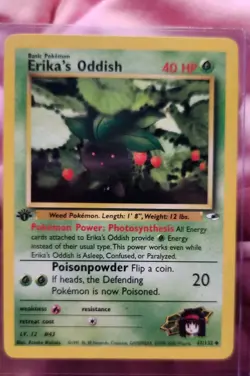 Pokemon TCG Erika's Oddish Gym Challenge Common 70/132 1st Edition NM - Image 1