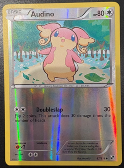Pokemon TCG Audino 87/114 Reverse Holo Black & White NM - Image 1