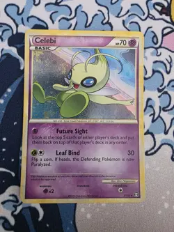 Pokemon TCG HGSS Triumphant Celebi Holo Rare 3/102 SWIRL 🌀 - Image 1