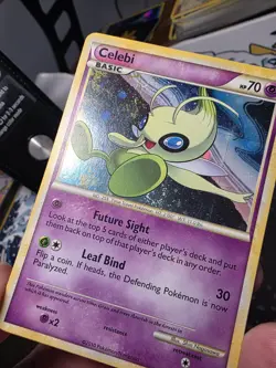 Pokemon TCG HGSS Triumphant Celebi Holo Rare 3/102 SWIRL 🌀 - Image 3