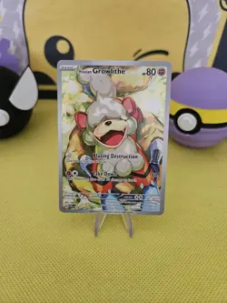Hisuian Growlithe 181/167 Illustration Rare Pokemon Twilight Masquerade - Image 1