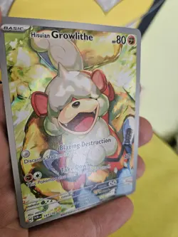 Hisuian Growlithe 181/167 Illustration Rare Pokemon Twilight Masquerade - Image 5