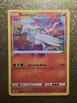 Pokemon Reshiram•Shining Fates Amazing Rare•017/072• - Image 1