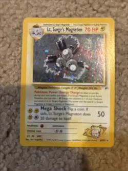 Pokemon TCG Lt. Surge's Magneton Gym Heroes 8/132 Holo Unlimited Rare - Image 1