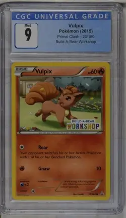 *POP 3* CGC 9 Vulpix Primal Clash Build-A-Bear Ptomo 20/160 Pokemon 2015 MINT - Image 1