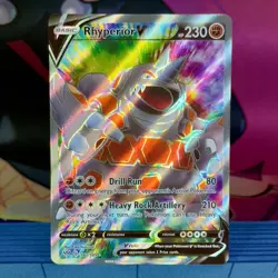 Rhyperior V - 181/189 - Full Art Ultra Rare - Darkness Ablaze - EN - Pokemon - Image 1