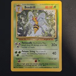 Pokemon Beedrill Rare 21/130 Base Set 2 EN - Image 1