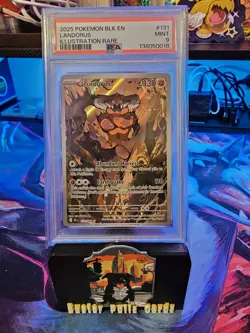 2025 POKEMON BLK EN-BLACK BOLT LANDORUS ILLUSTRATION RARE #131 PSA MINT 9 - Image 1