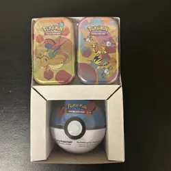 Pokemon TCG: 151 Mini Tins (2) + Poke Ball (random) 3- Pack Sam’s club exclusive - Image 1