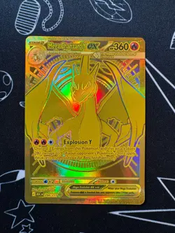Mega Charizard Y EX 294/217 Pokemon TCG Ascended Heroes Gold Hyper Rare - Image 1