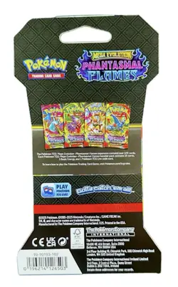 Pokemon Mega Evolution Phantasmal Flames Sleeved Single Booster Pack - Image 4