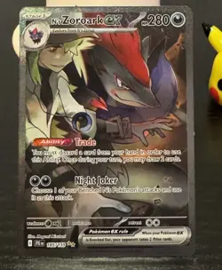Pokemon N's Zoroark EX Sv09: Journey Together Special Illustration Rare Holo - Image 1