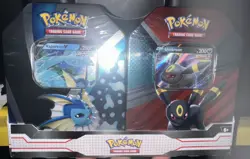POKEMON NEW & FACTORY SEALED 2023 - UMBREON V & VAPOREON V - V HEROES TIN-2 PACK - Image 1