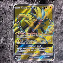 Pokemon Zeraora GX (Full Art) 201/214 Sm-Lost Thunder Holo Ultra Rare 2018 NM - Image 1