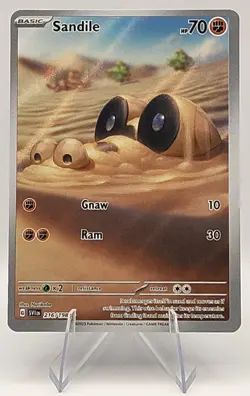 Sandile 216/198 - Scarlet & Violet Base Set - Illustration Rare - Pokemon TCG - Image 1