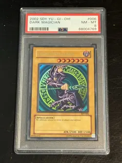 Yu-Gi-Oh! Dark Magician 2002 PSA 8 NM-MT Ultra Rare Unlimited Card SDY-006 - Image 1
