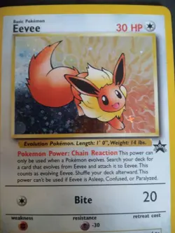 Pokemon TCG Eevee - Holofoil #11 WOTC 2000 Black Star Promo holo - Image 2