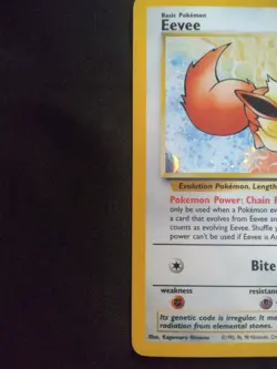 Pokemon TCG Eevee - Holofoil #11 WOTC 2000 Black Star Promo holo - Image 4