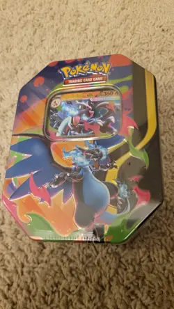 Mega Charizard Ex Tin - Mega Charizard X EX - Pokemon TCG Sealed - Image 1