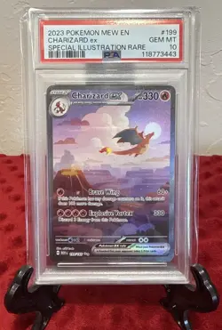 Pokemon TCG Charizard ex 199/165 Special Illustration Rare PSA 10 Holo 151 - Image 1