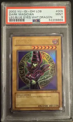 Dark Magician LOB-005 The Legend of Blue Eyes White Dragon Unlimited PSA 9 - Image 1