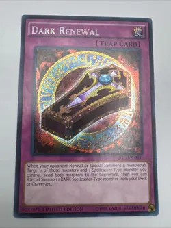 Yugioh Dark Renewal YGLD-ENB00 Secret Rare Limited Edition NM - Image 1
