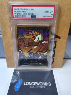 One Piece - JPN Lucci GOLD DON!! - Premium Booster -The Best- PSA 10 - Image 1