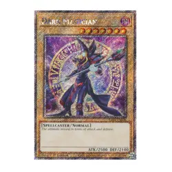 Yu-Gi-Oh! Dark Magician (8th Art) (Platinum Secret Rare) - Quarter Century Stamp - Image 1