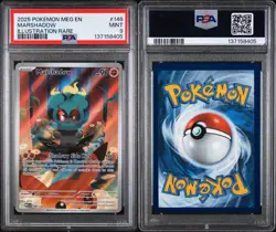 2025 POKEMON MEG EN-MEGA EVOLUTION ILLUSTRATION RARE #146 MARSHADOW PSA 9 - Image 3