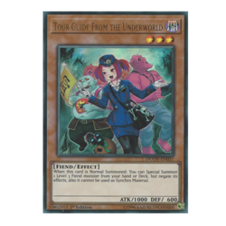 *** TOUR GUIDE OF THE UNDERWORLD *** ALTERNATE ART ULTRA RARE DUOV-EN057 YUGIOH - Image 1