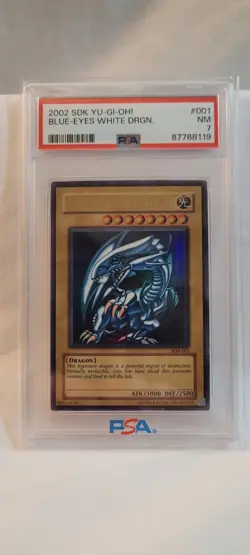 Yugioh Blue-Eyes White Dragon SDK-001 Starter Deck: Kaiba Unlimited psa 7 - Image 1