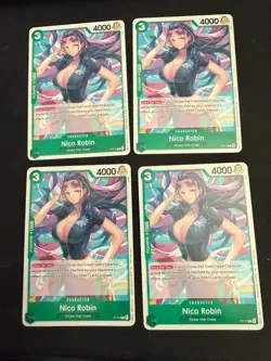 x4 One Piece TCG Nico Robin Heroines Tournament Promo P-111 NM - Image 1