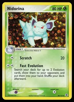 Nidorina 40/112 Uncommon Reverse Holo FireRed & LeafGreen Pokemon Card - Image 1