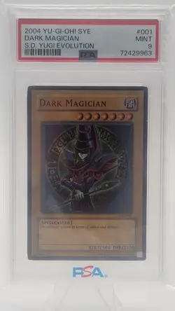 Yu-Gi-Oh! 2004 Dark Magician SYE-001 1 Super Rare PSA 9 MINT - Image 1