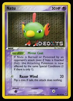 Natu 66/107 Common Reverse Holo Stamped Deoxys Pokemon Card - Image 1