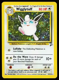Wigglytuff 19/130 Holo Rare Base Set 2 Pokemon Card - Image 1