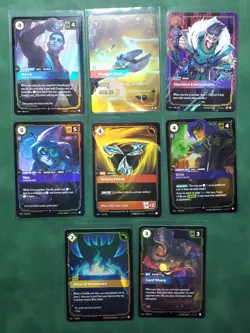 LOT OF 8 Foil Cards Riftbound TCG Spiritforged League Of Legends - Image 1