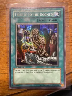 Tribute to The Doomed MRD-057 - Super Rare - Near Mint 1st Edition YuGiOh! TCG - Image 1