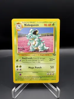 Nidoqueen 23/64 Jungle Set Non Holo Rare Vintage Pokemon Card 1999 WOTC LP - Image 1