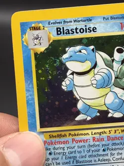 Pokemon Blastoise Holo Rare Card Base Set 2 2/102 LP with SWIRL 1999-2000 - Image 2