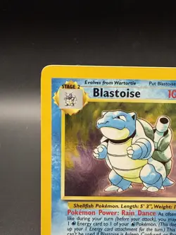 Pokemon Blastoise Holo Rare Card Base Set 2 2/102 LP with SWIRL 1999-2000 - Image 3