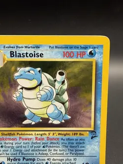 Pokemon Blastoise Holo Rare Card Base Set 2 2/102 LP with SWIRL 1999-2000 - Image 5
