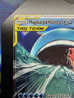 Pokemon TCG Magikarp and Wailord GX Tag Team Holo Card SM166 - Image 2