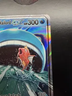 Pokemon TCG Magikarp and Wailord GX Tag Team Holo Card SM166 - Image 3